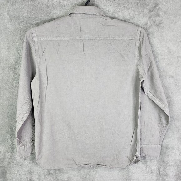 Mens Gray St John's Bay Classic Fit Shirt Button Down Long Sleeve 100% Cotton M - Picture 6 of 9